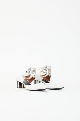 Proenza Schouler Leather Grommet Mule