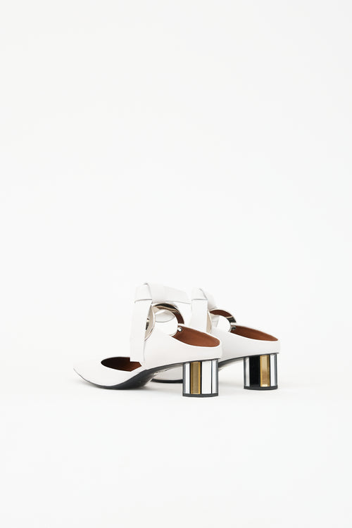Proenza Schouler Leather Grommet Mule