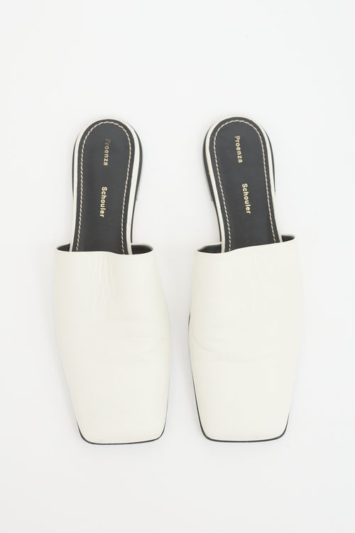 Proenza Schouler Leather Square Toe Mule