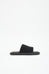 Proenza Schouler Leather & Knit Pipe Slide