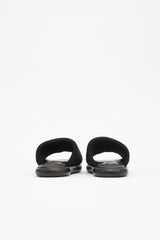 Proenza Schouler Leather & Knit Pipe Slide