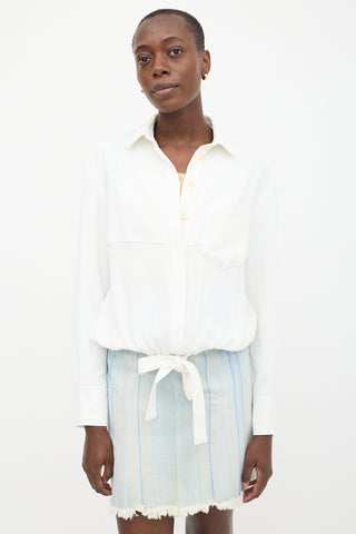 Proenza Schouler White Label Drawstring Shirt