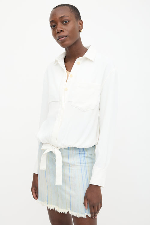 Proenza Schouler White Label Drawstring Shirt