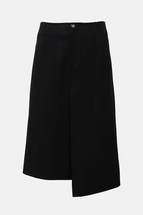 Proenza Schouler Wool Twill Midi Skirt
