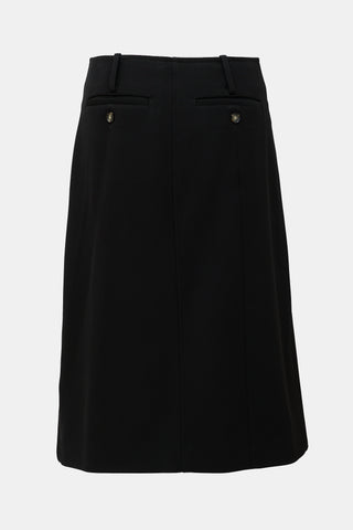 Proenza Schouler Wool Twill Midi Skirt