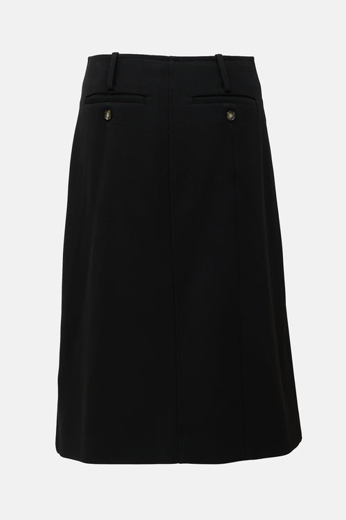 Proenza Schouler Wool Twill Midi Skirt