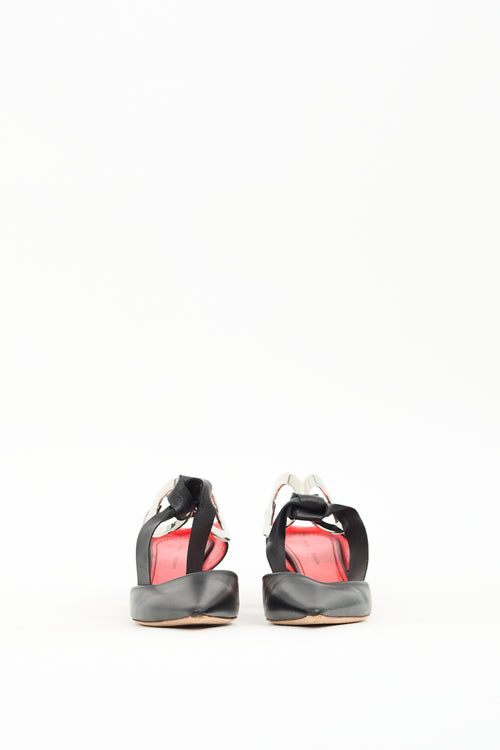 Proenza Schouler Black Leather D'Orsay Mule