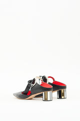 Proenza Schouler Black Leather D'Orsay Mule