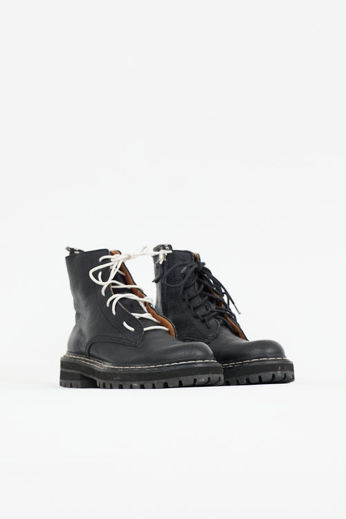 Proenza Schouler Leather Combat Boot