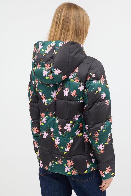 Emilio Pucci Down & Satin Printed Puffer Jacket