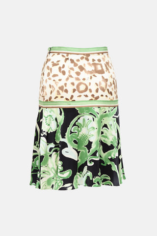 Emilio Pucci Silk Printed Skirt