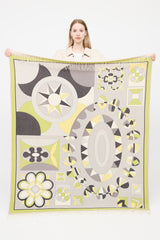 Emilio Pucci Cream & Multi Cashmere Shawl