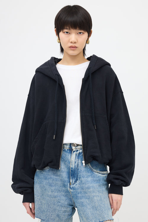 R13 Balloon Zip Up Hoodie