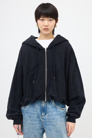 R13 Balloon Zip Up Hoodie