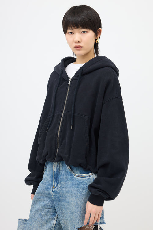 R13 Balloon Zip Up Hoodie