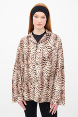 R13 Beige & Black Printed PJ Shirt