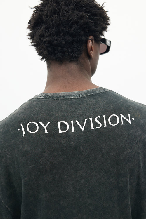 R13 Black Oversized Joy Division Band T-shirt