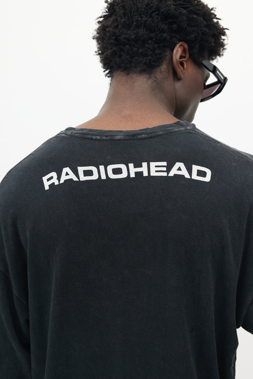 R13 Black Oversized Radiohead Band T-shirt