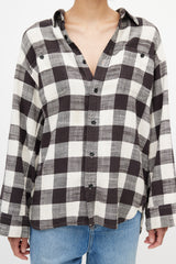 R13 Black & White Plaid Shirt