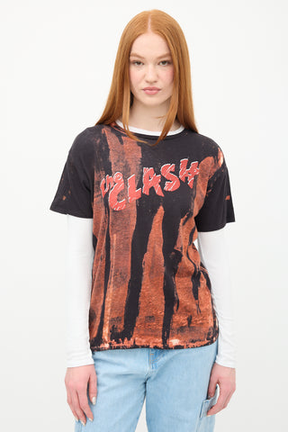 R13 Black & Red Clash Bot T-Shirt