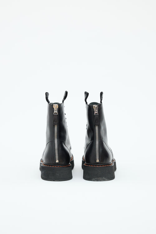 R15 Platform Stack Combat Boot