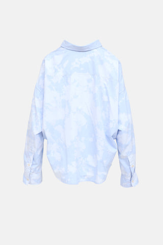 R13 Bleach Dyed Oversize Shirt