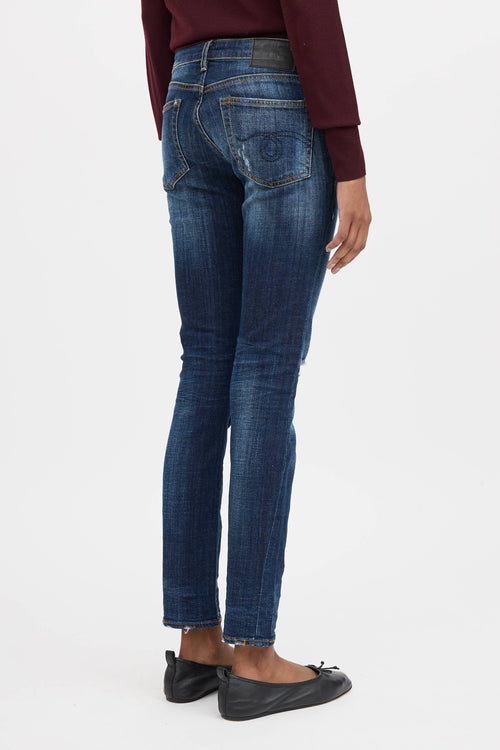 R13 Skinny Distressed Jean