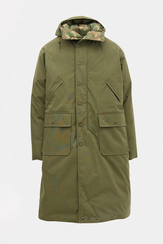 R13 Camo Reversible Puffer Coat