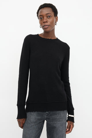 R13 Cashmere Distressed Sweater
