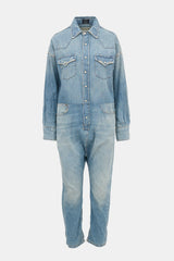 R13 Chambray Cowboy Drop Jumpsuit