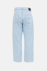 R13 Checkered Boyfriend Jeans