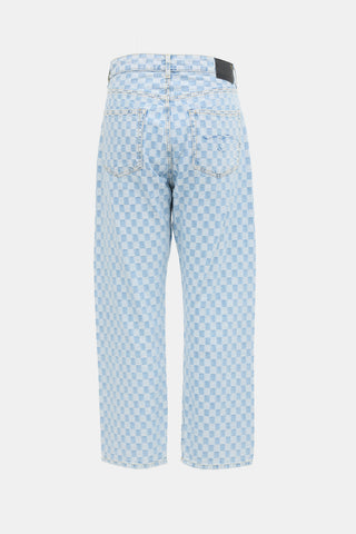 R13 Checkered Boyfriend Jeans