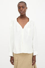 R13 Collarless Shirt