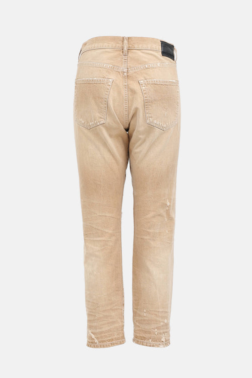 R13 Distressed Crossover Jeans