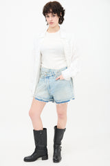 R13 Denim Crossover Shorts