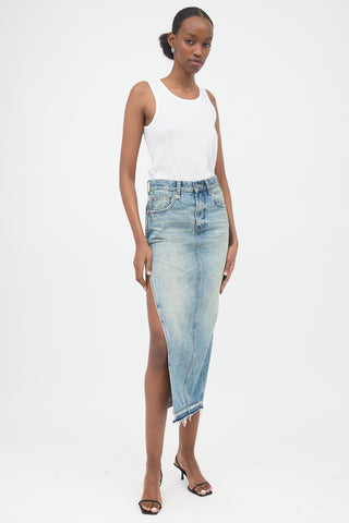 R13 Denim Midi Skirt