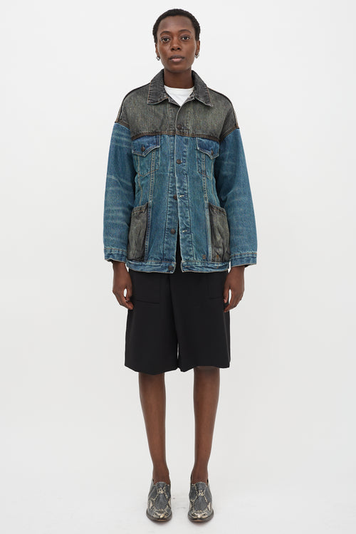 R13 Denim Lacey Trucker Jacket