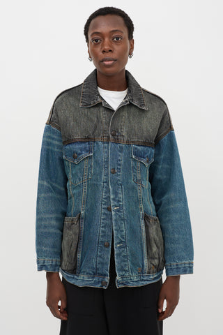 R13 Denim Lacey Trucker Jacket