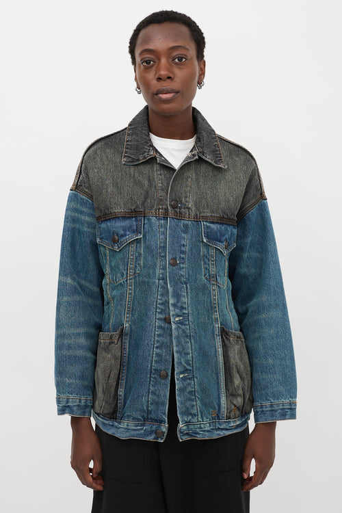 R13 Denim Lacey Trucker Jacket