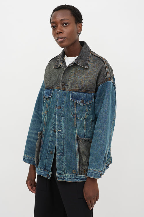 R13 Denim Lacey Trucker Jacket
