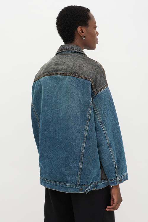 R13 Denim Lacey Trucker Jacket