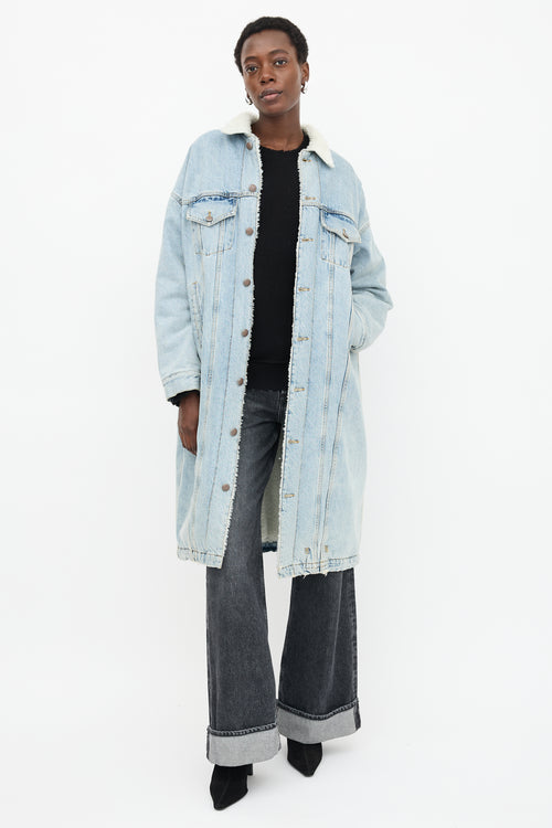 R13 Denim Lyle Trucker Coat