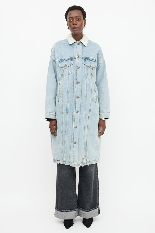 R13 Denim Lyle Trucker Coat
