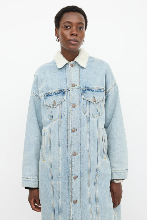 R13 Denim Lyle Trucker Coat