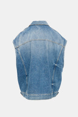 R13 Denim Trucker Vest