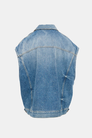 R13 Denim Trucker Vest