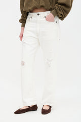 R13 Boyfriend Distressed Jeans