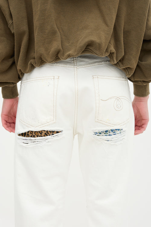 R13 Boyfriend Distressed Jeans