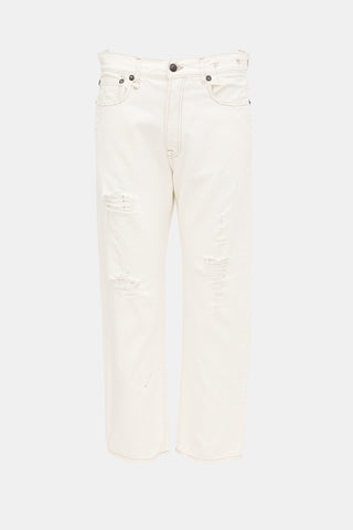 R13 Distressed Boyfriend Jeans