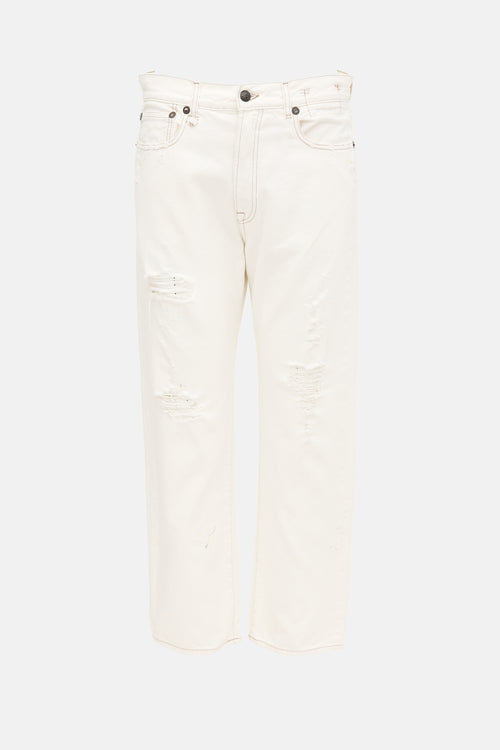 R13 Distressed Boyfriend Jeans
